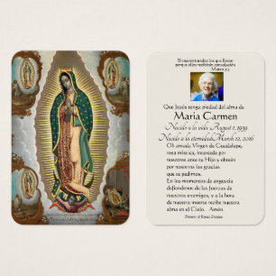 Guadalupe-Espagne : Prière funèbre Carte Sainte