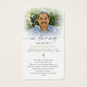 Guadalupe Funeral Catholic Photo Prayer Card (Dos)