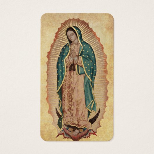 Guadalupe Funeral Catholic Prayer Card (Devant)