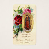 Guadalupe Funeral rooms-katholieke Kaart (Voorkant)