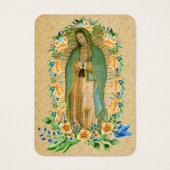 Guadalupe Katholieke Funeral Heilige Prayer Visitekaartje (Voorkant)