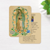 Guadalupe Katholieke Funeral Heilige Prayer Visitekaartje (Bureau)