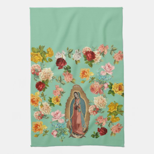 Guadalupe Kitchen Towel (munt) Theedoek (Verticaal)