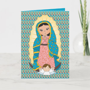 Guadalupe Maagd Maria Kind Engel Feestdag Bedankkaart