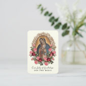 Guadalupe Maagd Mary Spain Prayer Heilige Kaart (Staand voorkant)