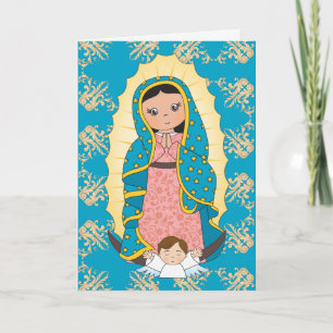 Guadalupe Mary Child Angel Bedankkaart
