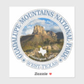 Guadalupe Mountains NP Sticker (Vel)