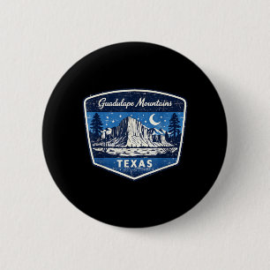 Guadalupe Mountains Texas Nationaal Park Wandelen Ronde Button 5,7 Cm