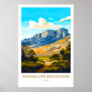 Guadalupe Mountains Texas Reisprint Poster