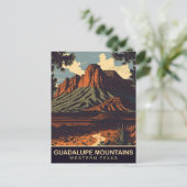 Guadalupe Mountains, Western, reizen Briefkaart (Staand voorkant)