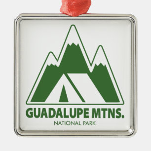 Guadalupe Mtns. Nationaal Park Bergen Kamperen Metalen Ornament