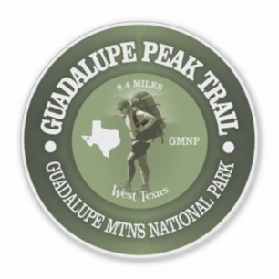 Guadalupe Peak Trail (O) Sticker