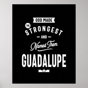 Guadalupe Persoonlijke naam Birthday Gift Poster