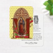 Guadalupe Prière religieuse catholique Carte Saint (Bureau)