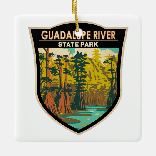 Guadalupe River State Park Texas Keramisch Ornament (Voorkant)