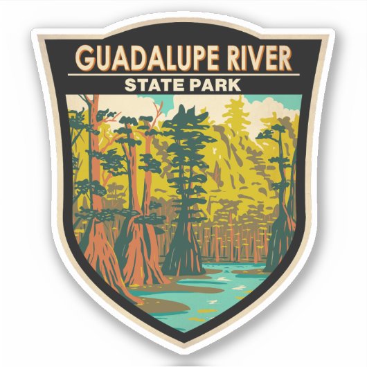 Guadalupe River State Park Texas  Sticker (Voorkant)