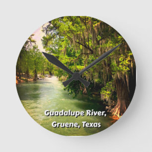 Guadalupe rivier in de Waterverf Gruene, Texas Ronde Klok