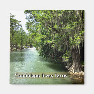 Guadalupe, rivier in Gruene, Texas Magnet Magneet