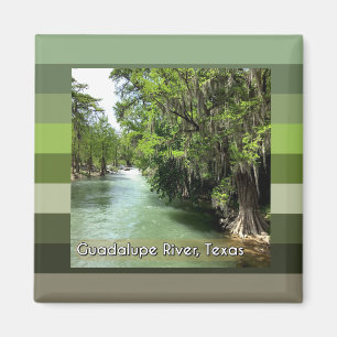 Guadalupe, rivier in Gruene, Texas Magnet Magneet