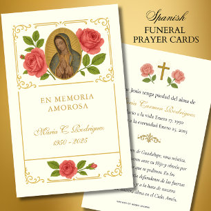 Guadalupe Roses de la floraison prière funéraire