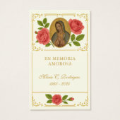 Guadalupe Roses de la floraison prière funéraire (Devant)