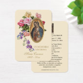 Guadalupe Vierge Marie Espagnol Funérailles Sainte (Bureau)