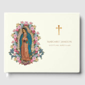 Guadalupe Vierge Marie Funeral Memorial Livre d'or (Recto)