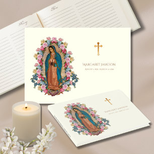 Guadalupe Vierge Marie Funeral Memorial Livre d'or