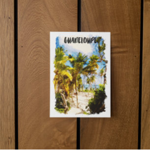 Guadeloupe Caribbean Tropical Island Reizen Briefkaart