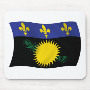Guadeloupe Flag Mousepad Muismat
