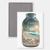 GUADELOUPE MAGNEET (Voorkant / Achterkant)