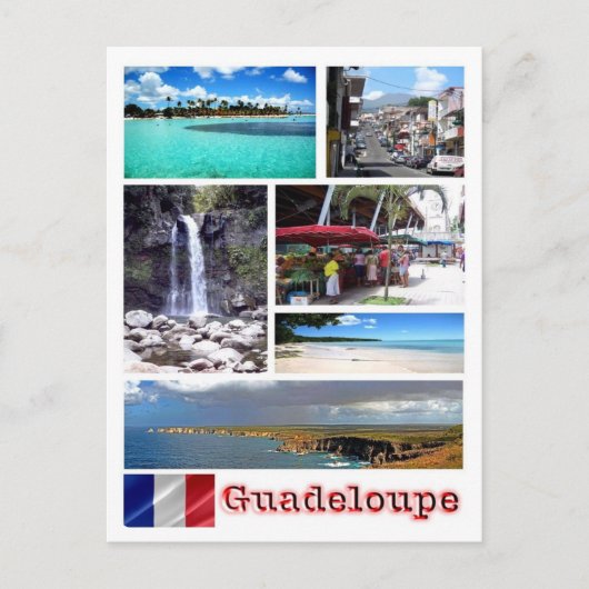 Guadeloupe - Mozaïek - Briefkaart (Voorkant)