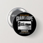 Guadeloupe Ronde Button 5,7 Cm (Voorkant /achterkant)