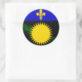 Guadeloupe Ronde Sticker (Tas)