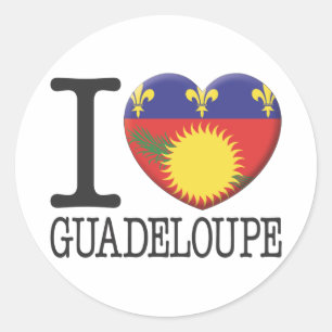 Guadeloupe Ronde Sticker