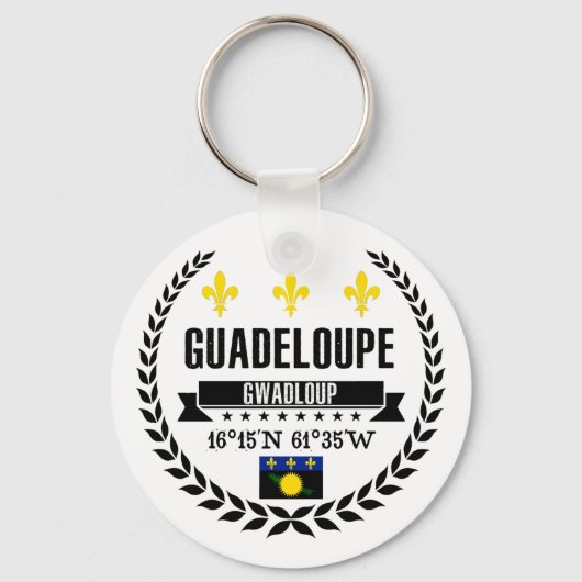 Guadeloupe Sleutelhanger (Voorkant)