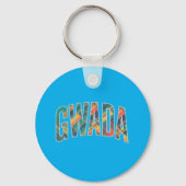 GUADELOUPE SLEUTELHANGER (Achterkant)
