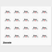 Guadeloupe Tattoo Stijl Ronde Sticker (Vel)