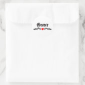 Guadeloupe Tattoo Stijl Ronde Sticker (Tas)