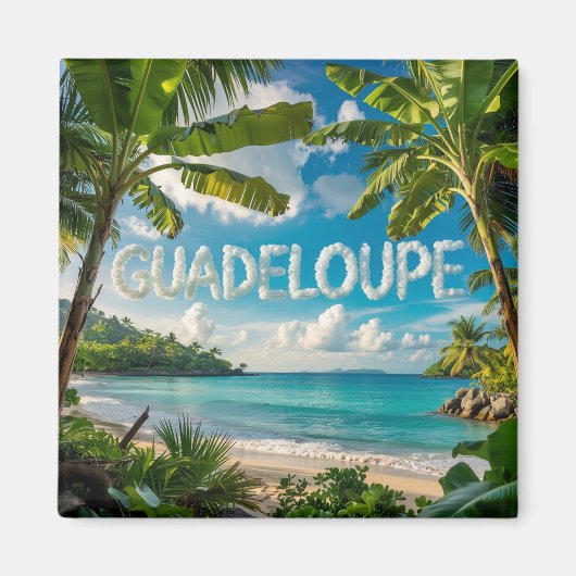 Guadeloupe: Tropicale Evasion, Paradisiastrand Magneet (Voorkant)