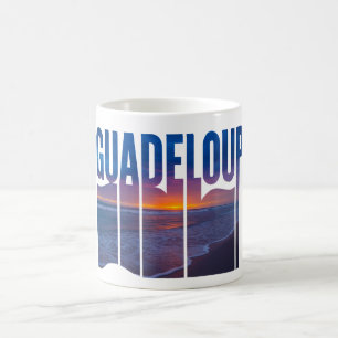 Guadeloupe: Tropische Caraïbische zonsondergang Koffiemok