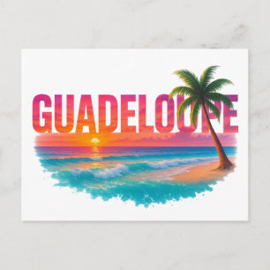 Guadeloupe Tropische Zonsondergang Briefkaart