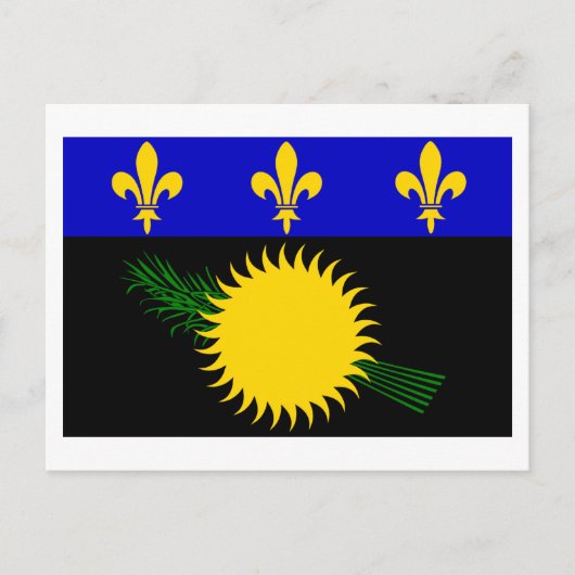 Guadeloupe vlag briefkaart (Voorkant)