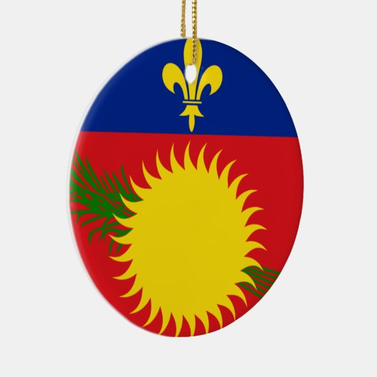 Guadeloupe vlag keramisch ornament (Rechts)