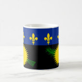 Guadeloupe Vlag Keramische Mok (Center)