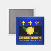 Guadeloupe vlag magneet (Voorkant / Achterkant)