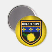Guadeloupe vlag magneet (Voorkant / Achterkant)