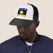 Guadeloupe vlag trucker pet (In situ)