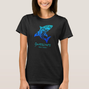 Guadeloupe West Indies Retro Tribal Shark T-shirt