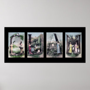 GUAM  alfabet Letter Name Art Poster